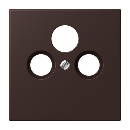 Jung Abdeckung für Universal-Sat/BK-Dosen, Thermoplast lackiert, Serie LS, terre d?ombre br?lée 59 LC990SAT252