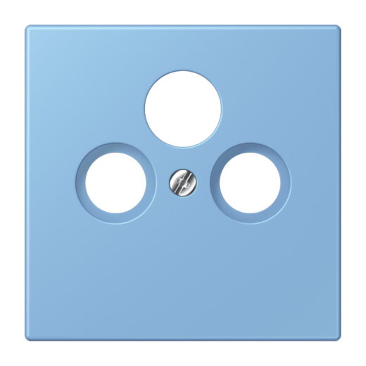 Jung Abdeckung für Universal-Sat/BK-Dosen, Thermoplast lackiert, Serie LS, bleu céruléen 59 LC990SAT256