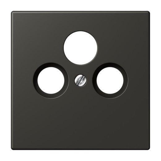 Jung Abdeckung für Universal-Sat/BK-Dosen, Thermoplast lackiert, Serie LS, ombre naturelle 59 LC990SAT259