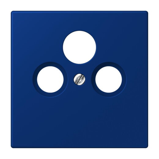 Jung Abdeckung für Universal-Sat/BK-Dosen, Thermoplast lackiert, Serie LS, bleu outremer foncé LC990SAT261