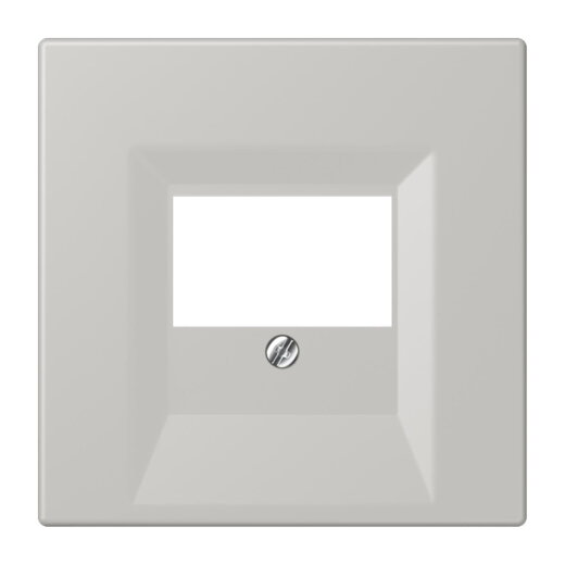 Jung Abdeckung für TAE-Anschlussdosen, Thermoplast lackiert, Serie LS, gris clair 31 LC969T205