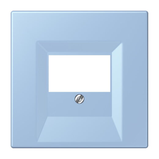 Jung Abdeckung für TAE-Anschlussdosen, Thermoplast lackiert, Serie LS, outremer moyen LC969T207