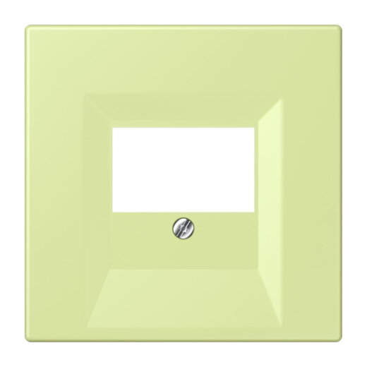 Jung Abdeckung für TAE-Anschlussdosen, Thermoplast lackiert, Serie LS, vert jaune clair LC969T222
