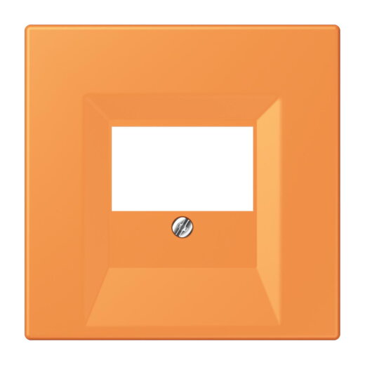 Jung Abdeckung für TAE-Anschlussdosen, Thermoplast lackiert, Serie LS, orange clair LC969T225