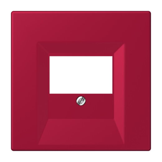 Jung Abdeckung für TAE-Anschlussdosen, Thermoplast lackiert, Serie LS, rouge carmin LC969T229
