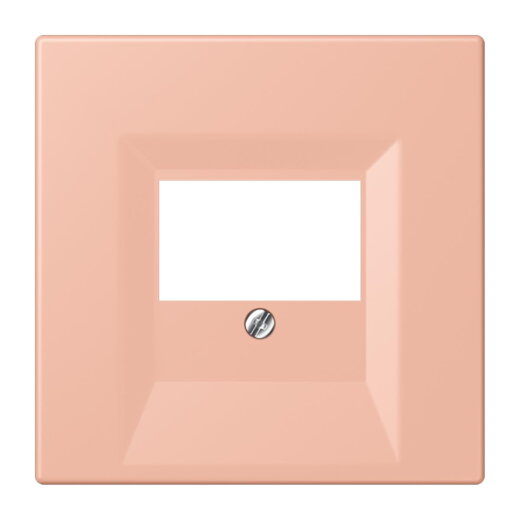 Jung Abdeckung für TAE-Anschlussdosen, Thermoplast lackiert, Serie LS, rose clair LC969T231