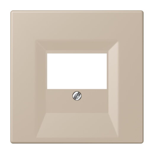 Jung Abdeckung für TAE-Anschlussdosen, Thermoplast lackiert, Serie LS, ombre naturelle claire LC969T243