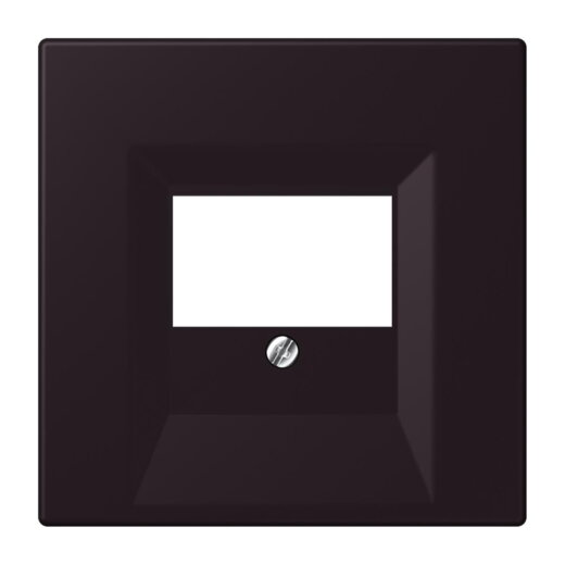 Jung Abdeckung für TAE-Anschlussdosen, Thermoplast lackiert, Serie LS, noir divoire LC969T248