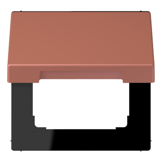 Jung Klappdeckel mit Rückstellfeder, Thermoplast lackiert, Serie LS, terre sienne brique LC990BFKL236