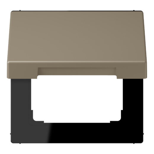 Jung Klappdeckel mit Rückstellfeder, Thermoplast lackiert, Serie LS, ombre naturelle moyenne LC990BFKL242