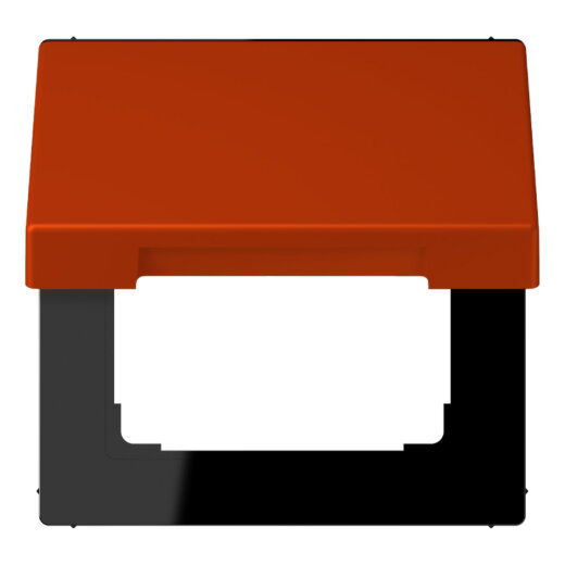 Jung Klappdeckel mit Rückstellfeder, Thermoplast lackiert, Serie LS, rouge vermillon 59 LC990BFKL244