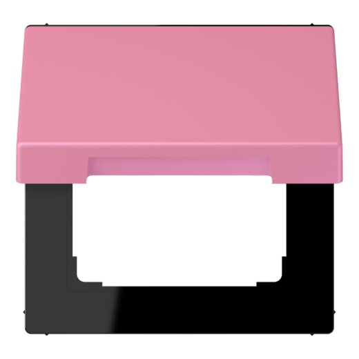 Jung Klappdeckel mit Rückstellfeder, Thermoplast lackiert, Serie LS, rose vif LC990BFKL246