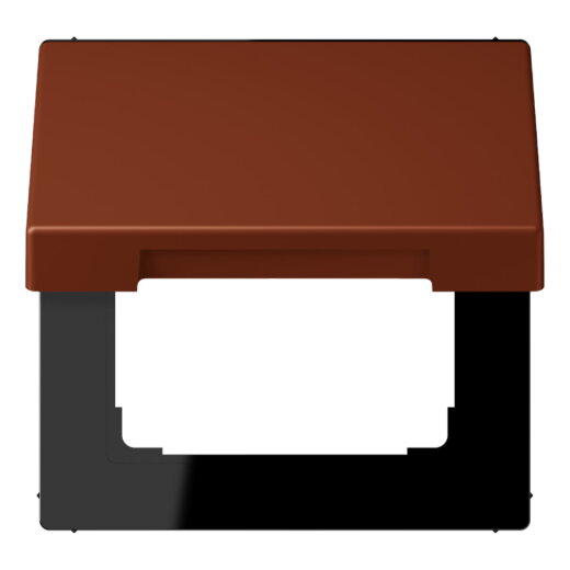 Jung Klappdeckel mit Rückstellfeder, Thermoplast lackiert, Serie LS, terre sienne br?lée 59 LC990BFKL247