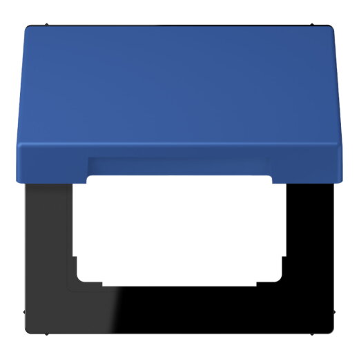 Jung Klappdeckel mit Rückstellfeder, Thermoplast lackiert, Serie LS, bleu outremer 59 LC990BFKL253