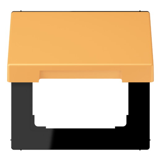 Jung Klappdeckel mit Rückstellfeder, Thermoplast lackiert, Serie LS, ocre jaune clair LC990BFKL254