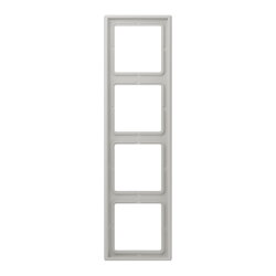 Jung Rahmen, 4-fach, LE CORBUSIER, gris clair 31 LC984205