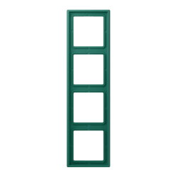 Jung Rahmen, 4-fach, LE CORBUSIER, vert anglais LC984216