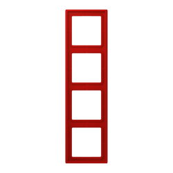 Jung Rahmen, 4-fach, LE CORBUSIER, rouge vermillon 31...