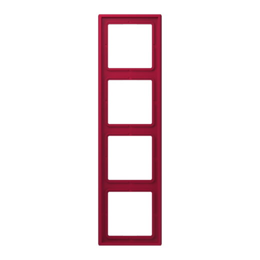 Jung Rahmen, 4-fach, LE CORBUSIER, rouge carmin LC984229