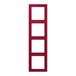 Jung Rahmen, 4-fach, LE CORBUSIER, rouge carmin LC984229