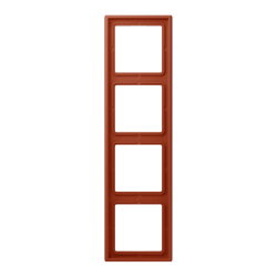 Jung Rahmen, 4-fach, LE CORBUSIER, locre rouge LC984232