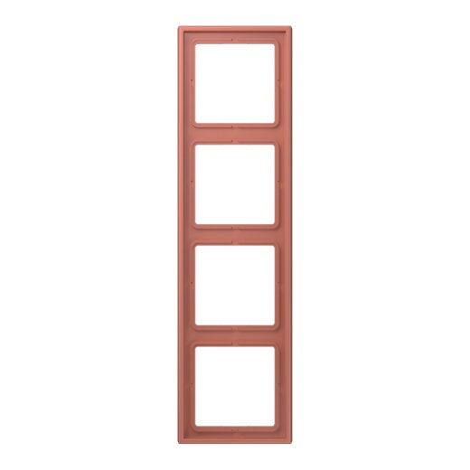 Jung Rahmen, 4-fach, LE CORBUSIER, terre sienne brique LC984236