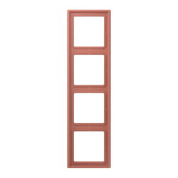 Jung Rahmen, 4-fach, LE CORBUSIER, terre sienne brique...