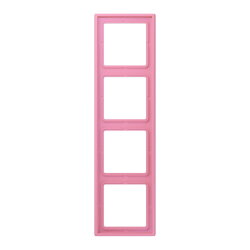 Jung Rahmen, 4-fach, LE CORBUSIER, rose vif LC984246
