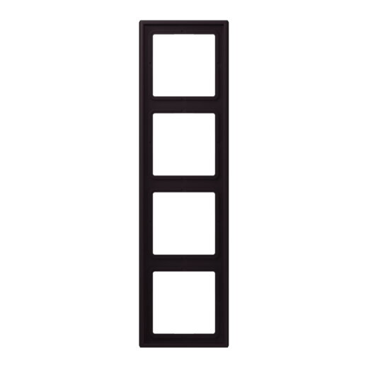 Jung Rahmen, 4-fach, LE CORBUSIER, noir divoire LC984248