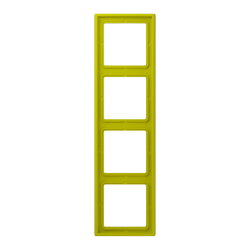 Jung Rahmen, 4-fach, LE CORBUSIER, vert olive vif LC984249
