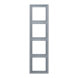 Jung Rahmen, 4-fach, LE CORBUSIER, gris clair 59 LC984257