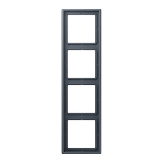 Jung Rahmen, 4-fach, LE CORBUSIER, gris fonce 59 LC984262