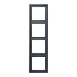 Jung Rahmen, 4-fach, LE CORBUSIER, gris fonce 59 LC984262