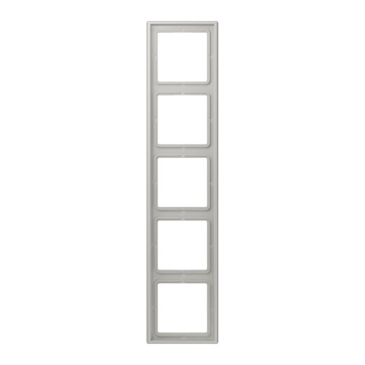Jung Rahmen, 5-fach, LE CORBUSIER, gris clair 31 LC985205