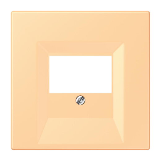 Jung Abdeckung für TAE-Anschlussdosen, Thermoplast lackiert, Serie LS, terre sienne claire 59 LC969T258