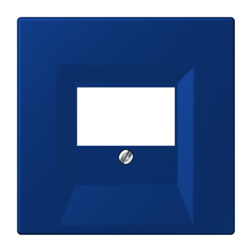 Jung Abdeckung für TAE-Anschlussdosen, Thermoplast lackiert, Serie LS, bleu outremer foncé LC969T261