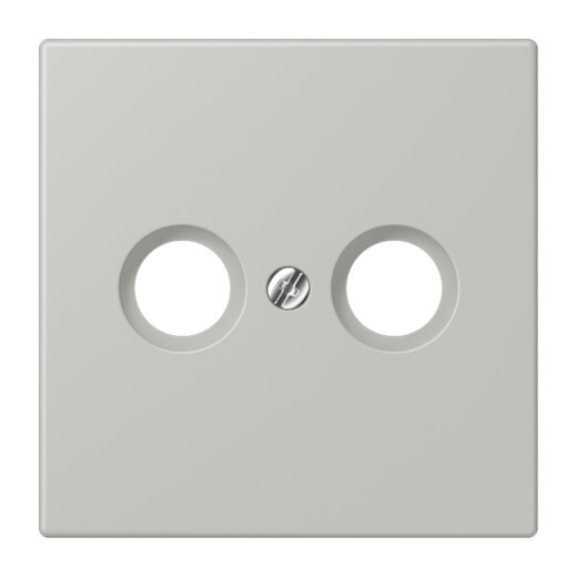 Jung Abdeckung für Antennendosen, Thermoplast lackiert, Serie LS, gris clair 31 LC990TV205