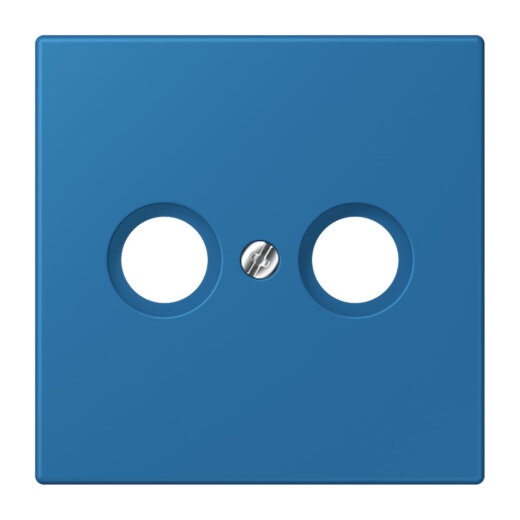 Jung Abdeckung für Antennendosen, Thermoplast lackiert, Serie LS, bleu céruléen 31 LC990TV211