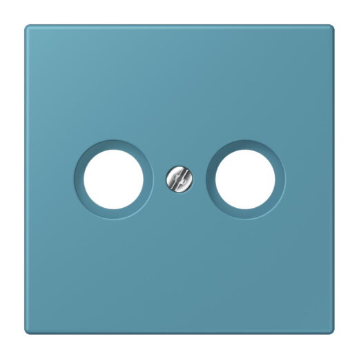 Jung Abdeckung für Antennendosen, Thermoplast lackiert, Serie LS, céruléen vif LC990TV212