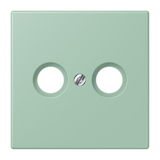 Jung Abdeckung für Antennendosen, Thermoplast lackiert, Serie LS, vert anglais clair LC990TV217