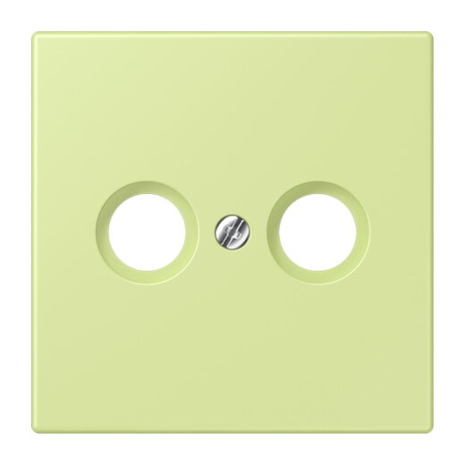 Jung Abdeckung für Antennendosen, Thermoplast lackiert, Serie LS, vert jaune clair LC990TV222