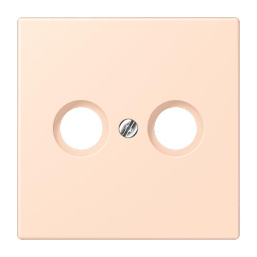 Jung Abdeckung für Antennendosen, Thermoplast lackiert, Serie LS, rose pâle LC990TV228