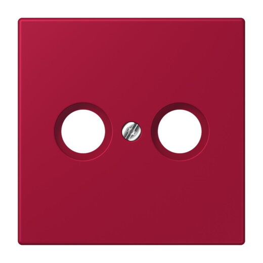 Jung Abdeckung für Antennendosen, Thermoplast lackiert, Serie LS, rouge carmin LC990TV229