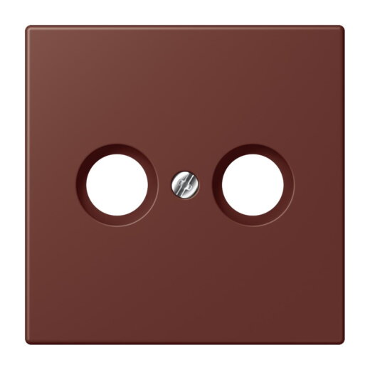 Jung Abdeckung für Antennendosen, Thermoplast lackiert, Serie LS, terre sienne br?lée 31 LC990TV235