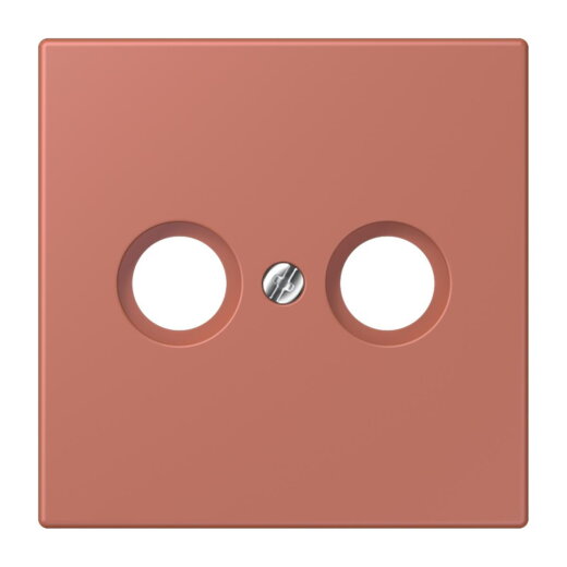 Jung Abdeckung für Antennendosen, Thermoplast lackiert, Serie LS, terre sienne brique LC990TV236