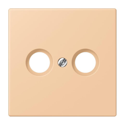 Jung Abdeckung für Antennendosen, Thermoplast lackiert, Serie LS, terre sienne claire 31 LC990TV237