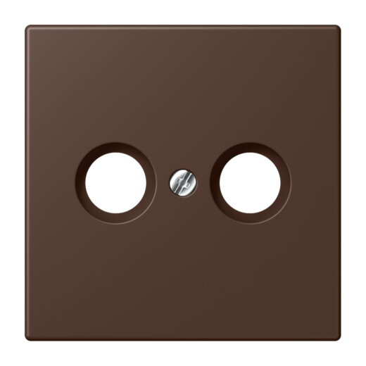 Jung Abdeckung für Antennendosen, Thermoplast lackiert, Serie LS, terre dombre br?lée 31 LC990TV239