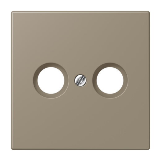 Jung Abdeckung für Antennendosen, Thermoplast lackiert, Serie LS, ombre naturelle moyenne LC990TV242