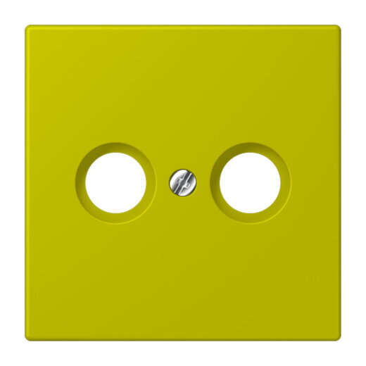 Jung Abdeckung für Antennendosen, Thermoplast lackiert, Serie LS, vert olive vif LC990TV249