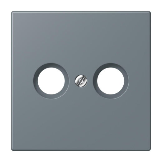 Jung Abdeckung für Antennendosen, Thermoplast lackiert, Serie LS, gris 59 LC990TV251